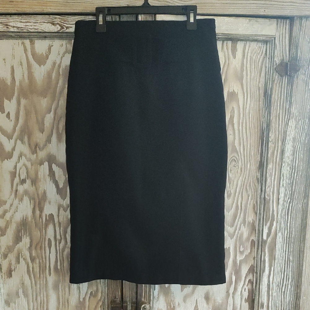 Worthington Classic Black Pencil Skirt With Buckle Detail